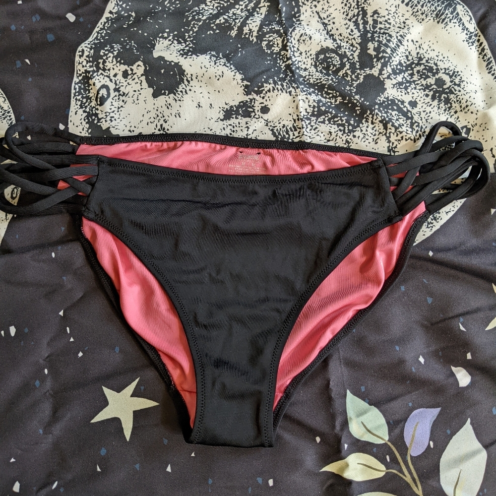 Victoria's Secret PINK Strappy Bathing Suit Bottoms (Size M)